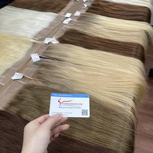 Perruque frontale droite naturelle en cheveux vietnamiens, perruque avec fermeture, vente en gros, cheveux humains bruts non traités, couleur brune avec cheveux de bébé - Product Image 5