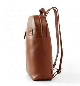 Sac à dos pour ordinateur portable en cuir véritable marron clair, sac à dos professionnel vintage pour femmes, sac à dos pour ordinateur portable de 15 pouces, sac à dos de travail professionnel - Product Image 4