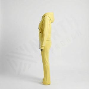 Conjunto Deportivo Informal de Felpa Técnica para Mujer, de Alta Calidad, Personalizado, con Sudadera Extra Grande y Pantalones Deportivos, Bordado, Color Personalizado - Product Image 3