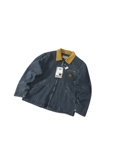 Veste décontractée d'hiver en denim rétro pour homme, veste de travail en toile pour chauffeur de camion, vêtements de travail pour homme, veste chaude et confortable par Sew Chic Cloth - Product Image 3