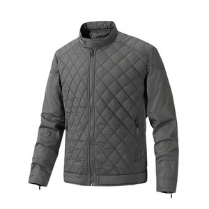 Emerald Green Bubble Jacket Men Custom Logo Puffer Coat Quilted Winter Outerwear Warm <b>Padded</b> Streetwear Mens Jacket - Product Image 2