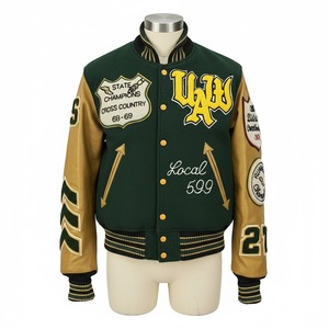 Maquette gratuite sans quantité minimale de commande Design personnalisé Varsity Jacket Broderie Chenille Patches Collage Bomber Jacket Fabricant en gros - Product Image 6