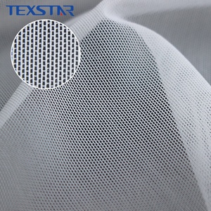 Tissu en maille tulle écologique 82% nylon 18% élasthanne, extensible dans les quatre sens, respirant, séchage rapide, pour vêtements de sport, robes et jupes - Product Image 1