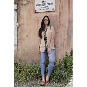 Tunique brodée sans manches à la mode pour femmes, haut d'été de haute qualité - Product Image 4
