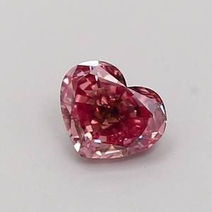 Diamante Rosa Intenso de Laboratorio, Corte Corazón, 0.39ct, VS1 - Product Image 1