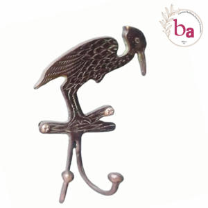 ที่แขวนเสื้อโค้ทและหมวกทำจากทองเหลืองโบราณที่แขวนรูปนกทำด้วยมือประเภทสินค้าพรีเมียม - Product Image 1