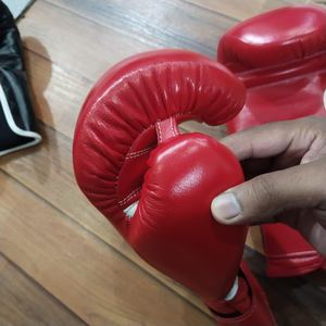 Service OEM Nouveau modèle gagnant Logo personnalisé Sangle de maintien Gants de boxe RTS Véritable cuir rouge foncé Gants de boxe pour entraînements CP-BG-52 - Product Image 5