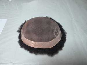 Peluca de Cabello Humano Indio 100%, Estilo Afro, con Ondas Sueltas y Profundas, Resistente al Agua, Base Mono BD - Product Image 2