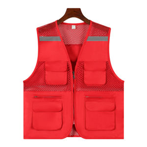 Thin Mesh Sleeveless Vest Multi-Pockets for Men Outdoor Sports Jackets for <b>Camping</b> Fishing Casual Work Size T-<b>Shirts</b> Plus Size - Product Image 2