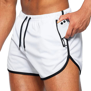 Pantalones cortos de entrenamiento para hombre al por mayor, pantalones cortos deportivos para gimnasio con bolsillo, pantalones cortos transpirables cómodos para playa y verano para hombre - Product Image 2