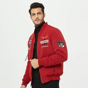 เสื้อแจ็คเก็ตซาตินผู้ชาย High Street ปักโลโก้ได้ ผลิตจากโพลีเอสเตอร์คุณภาพสูง คอตั้ง บริการ OEM สินค้ามาใหม่ ฤดูใบไม้ผลิ PK - Product Image 2