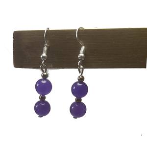 Haut cristal améthyste boucle d'oreille perles à facettes pierre précieuse de guérison cristal bijoux de mode boucles d'oreilles ensemble bijoux pour femmes grossiste - Product Image 2