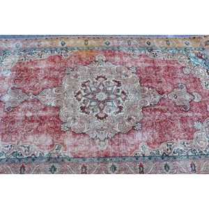 Tapis turc vintage 3,8 x 6,7 pieds, tapis d'intérieur, tapis en laine rouge - Product Image 5