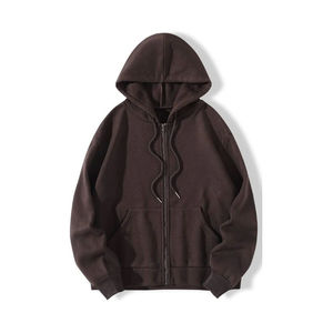 Sweatshirts à logo personnalisé pour hommes et femmes Sweatshirts à capuche unisexes unis à sublimation avec un design luxueux à fermeture éclair 100% coton - Product Image 3