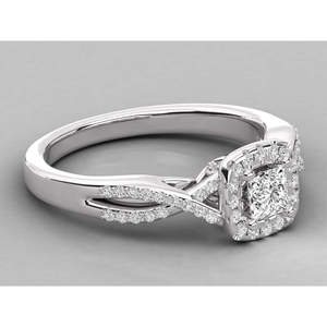 Anillo Solitario de Oro de 18K para Mujer con Diamante Brillante Cultivado en Laboratorio - Product Image 4