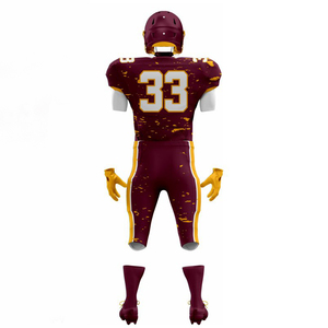 Ensemble de maillot et pantalon de football américain en maille respirante, couture durable, vêtements d'entraînement et de jeu - Product Image 6