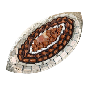 Plateau à bonbons et desserts vintage en argent Plateau à chocolat design classique pour occasions spéciales Mariage et fêtes Prix d'usine - Product Image 1