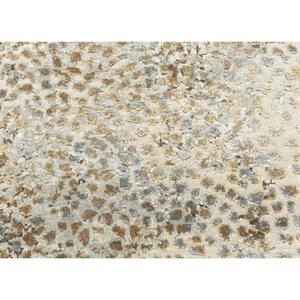 พรมขนสัตว์และไหมไผ่ถักมือสีเบจและสีน้ำตาลของ Kavi ลายแบบนามธรรม ทอแบบเรียบ สำหรับห้องนั่งเล่นในบ้าน ซ่อนด้วยผ้า Srb (729) - Product Image 3