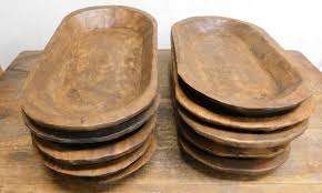 Meilleure vente Bols à pâte ovales personnalisés Bols de service en bois marron faits à la main de haute qualité en bois de manguier pour l'exportation mondiale - Product Image 4