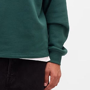 Sudadera de Hombre de Primera Calidad con Costuras de Alta Calidad para Pedidos al por Mayor, con Cuello Alto con Cremallera, Diseño de Mangas Completas y Logotipo Personalizable - Product Image 4