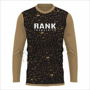 Camiseta estampada de manga completa para hombre, camiseta de manga larga estampada de tela de algodón de alta calidad para hombre - Product Image 2