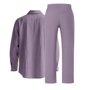 ชุดเสื้อเชิ๊ตของผู้ชายชุดเสื้อเชิ๊ตผ้าฝ้ายธรรมดาระบายอากาศได้ดีสีไม่เหมือนใคร - Product Image 2