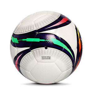 Customizable Professional Machine Stitched PU Leather Soccer Ball <b>Promotional</b> Thermal Bonded Eco-Friendly Lightweight Durable - Product Image 3