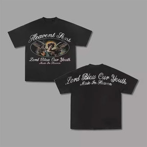 Servicio OEM tamaño y colores personalizados Camisetas gráficas algodón transpirable Diseño personalizado y logotipos Impreso en blanco Plus camiseta unisex - Product Image 3