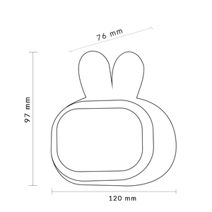 Sveglia per bambini Leduni con luce calda, timer digitale ricaricabile per neonati e bambini - Product Image 4