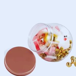 Pavico กระปุกพลาสติกใส่อาหารแบบใสสำหรับสัตว์เลี้ยงรูปทรงลูกบอลมีฝาปิดสีทองมาตรฐาน ISO 9001จากเวียดนาม - Product Image 4