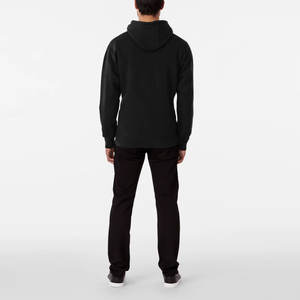 Sudadera con capucha de invierno para hombre de etiqueta privada, diseño de bolsillo con serigrafía de poliéster/algodón, ligero y cómodo - Product Image 4