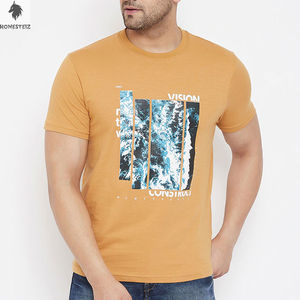 เสื้อยืดสำหรับผู้ชายพิมพ์ลาย DTG คุณภาพสูงตามสั่งเครื่องแต่งกายแนวสตรีทฮิปฮอปผ้าคอตตอน100% แฟชั่นสไตล์กริ่งสำหรับดูเป็นทางการ - Product Image 1