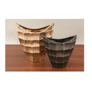 Vase à fleurs en aluminium de forme moderne haut tendance martelé riche texturé décor à la maison pour chambre salon mariage utilisation sur table - Product Image 6