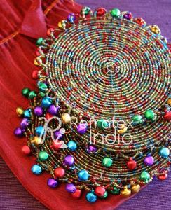 Handmade Custom Quality and Multi Color Fancy <b>Beaded</b> <b>Coaster</b> Bulk Supplier and Manufacture by Refratex India Made in India - Product Image 5