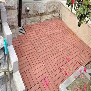 DIY Interlocking Wood Grain <b>Plastic</b> Deck <b>Tiles</b> Patio Pool Deck Flooring Eco-friendly Waterproof <b>Plastic</b> Flooring - Product Image 4