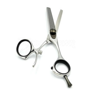 กรรไกรตัดบางแบบหมุนได้มืออาชีพพร้อมด้ามจับที่ออกแบบตามหลักสรีรศาสตร์และฟันสแตนเลสแหลมคม - Product Image 4