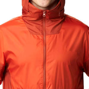 Veste de Pluie Orange-Blanc Personnalisable Style Unique Top Vente avec Décoration Brodée à Col Montant et Logo Avant-Placement - Product Image 6