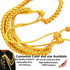 Aiguillette de Mylar Dorado, Cordón de Hombro para Aiguillette - Product Image 3