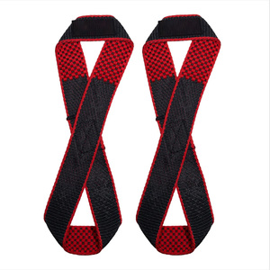 Sangle de levage Figure 8 unisexe pour entraînement de gymnastique Powerlifting Training Safety Gear Haltérophilie Grip Straps - Product Image 4