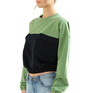 Sudadera con Capucha para Mujer, Formal, 100% Algodón, con Logotipo Frontal, Secado Rápido, Color Sólido, Cuello Redondo, XG178 - Product Image 4