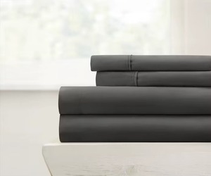 Draps de lit King Size noirs en coton durable pour l'hôtellerie et l'usage domestique, vente en gros pour l'exportation - Product Image 5