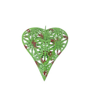 Diseño antiguo Hierro Metal Colgante Corazón Pared Adorno decorativo Lámina de plata para el hogar y la decoración de Navidad Hecho a mano a granel - Product Image 6