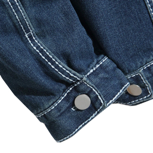 Veste en jean pour homme, délavée, décontractée, chaude pour l'hiver, coupe ample, grande taille, vêtement d'extérieur, vente en gros et personnalisation de veste en jean pour homme - Product Image 4