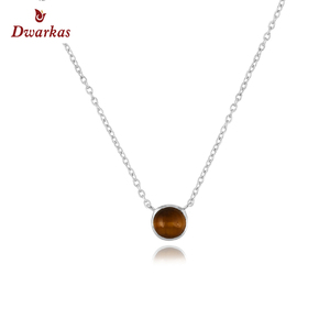 Nouvelle arrivée design de luxe 925 argent sterling naturel noir onyx pierres précieuses pendentif collier bijoux - Product Image 6