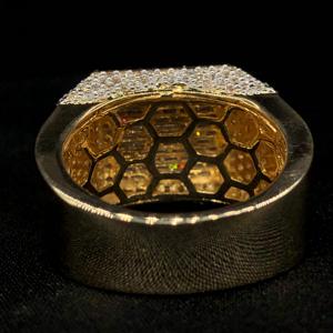 Anillo de estilo hip hop de oro personalizado de 10 quilates con diamantes para fiestas prometedoras y eternas - Product Image 2