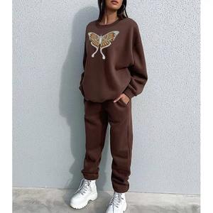 Survêtement confortable pour femme Slim Fit Sweat à capuche à manches longues et ensemble de jogging pour se détendre au quotidien - Product Image 4