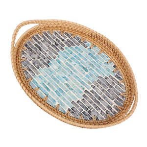 <b>Top</b>-List High Quality Handmade Rattan Tray Mop Tray Serving Food Kitchenware Decoration for Ramadan Holiday Wholesale Vietnam - Product Image 1