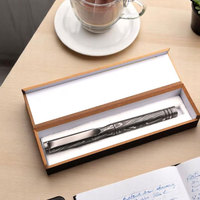 Stylo d'écriture en acier Damas fait main avec un motif élégant, cadeau de luxe pour le bureau et les affaires