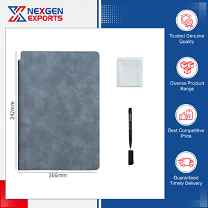 Última Llegada de Cuadernos de Tapa Dura de Alta Calidad, Cuaderno de Pizarra Blanca A5 de Cuero PU, para la Escuela, Oficina, Hogar y Educación, de Bajo Costo - Product Image 5