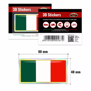 High Quality 3D Italy Flag Decal Self-Adhesive ABS <b>Car</b> Emblem Luxury & Personalized Design with 1 Year Warranty - Product Image 2